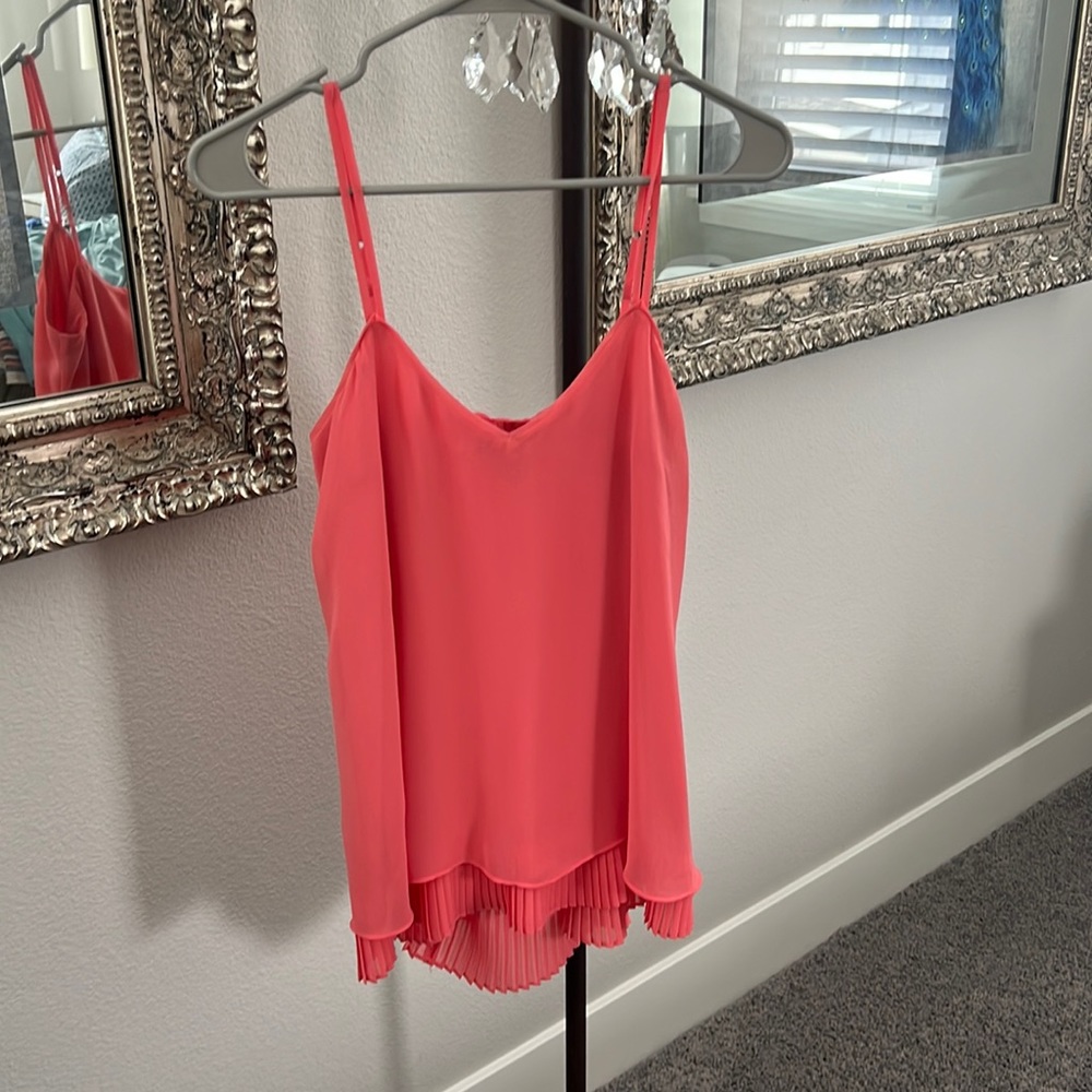 White House Black Market Dressy Tank. Pink. Size XS